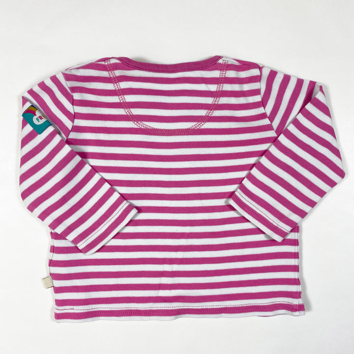 Frugi pink striped bunny longsleeve T-shirt 3-6M/62-68cm 3