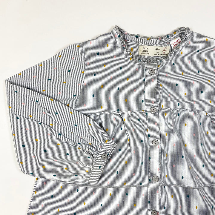 Zara fine stripe confetti blouse 2-3Y/98 2