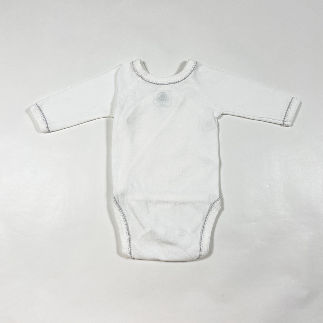 Petit Bateau white cloud wrap body N/50 3