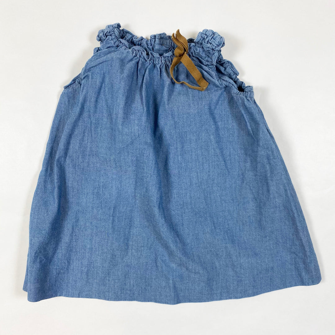 Bonpoint sleeveless denim dress 12M 1