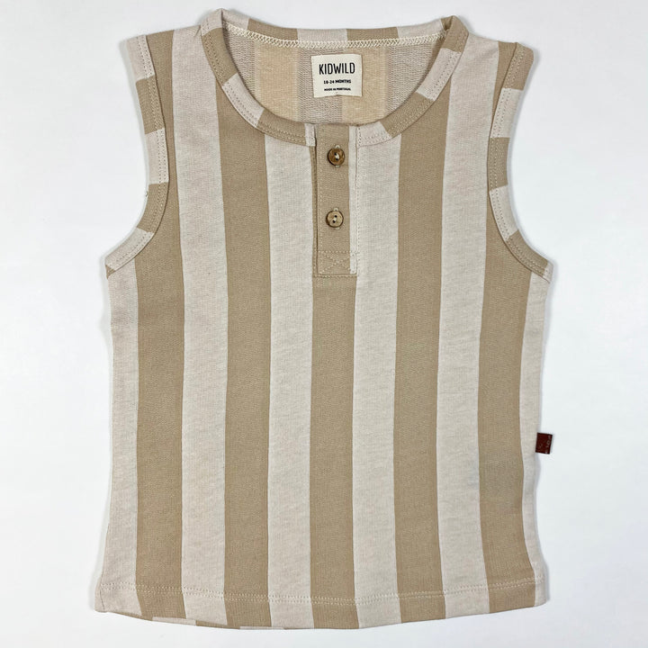 Kidwild beige stripe tank top Second Season 18-24M 1