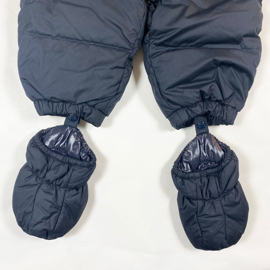 Moncler black ski overall with detachable feet 74/9-12M 4