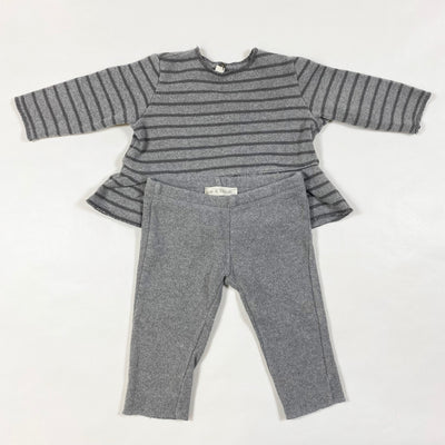 Zhoe & Tobiah grey pullover and leggings set 6M 1
