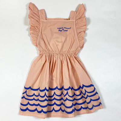Bobo Choses peach/blue ruffle dress Blooming Dahlia Second Season 2-3Y/98cm 1
