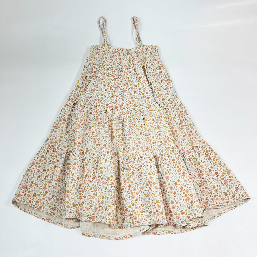 Rylee + Cru ecru floral muslin summer dress 4-5Y 3