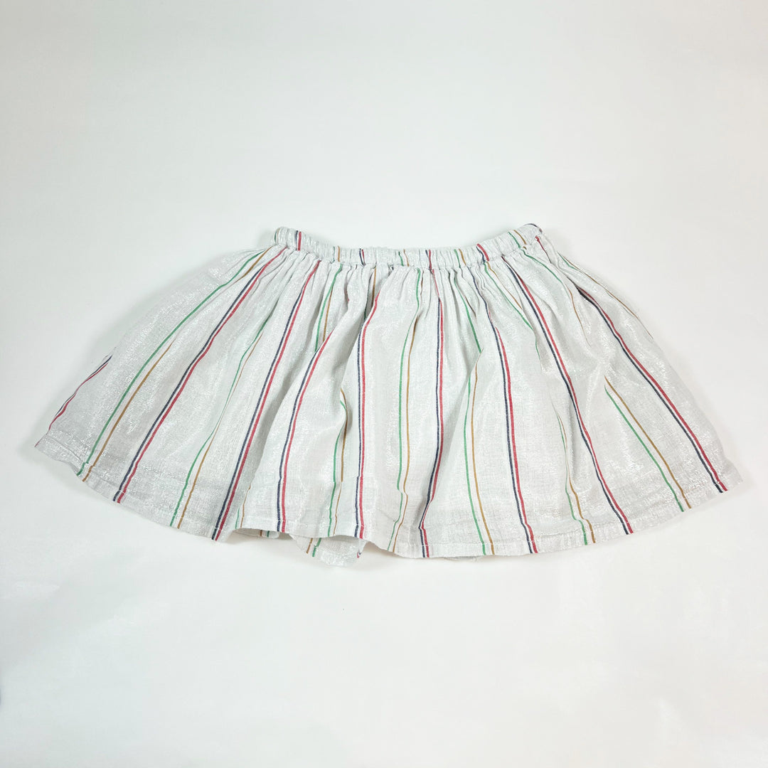 AO76 silver striped Winona wide skirt 6Y 3