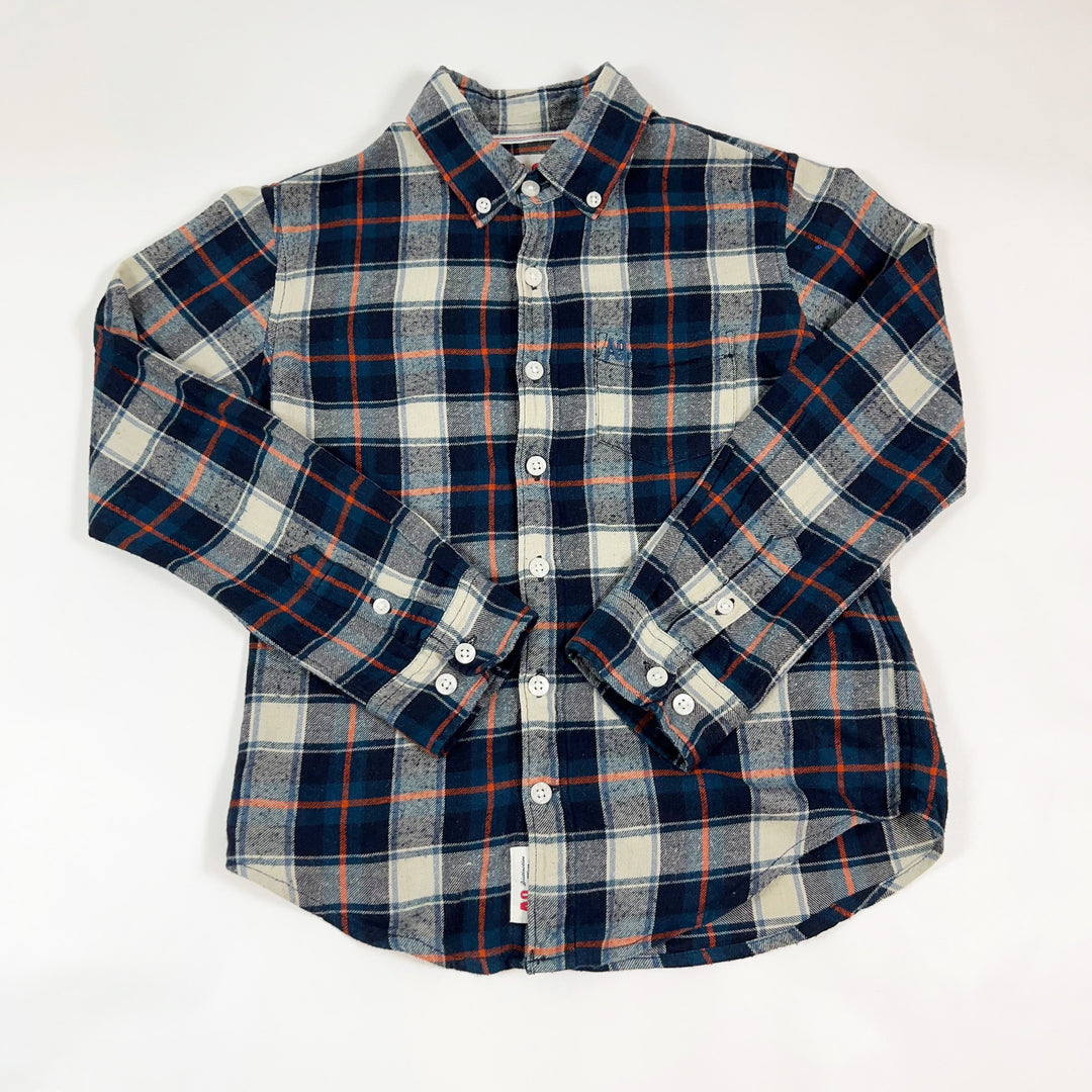 AO76 blue checked flannel shirt 8Y 1