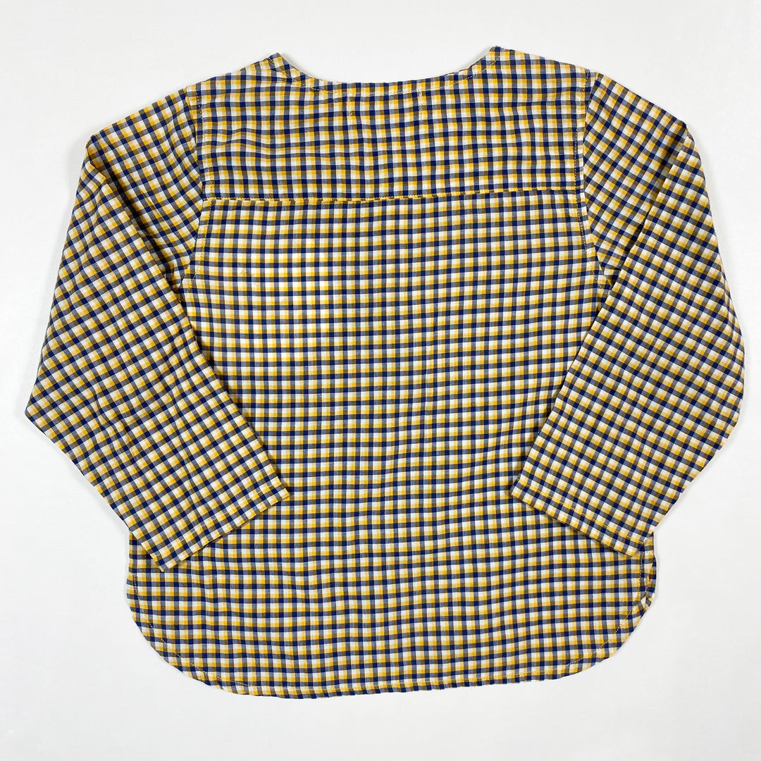 La Petite Collection black/yellow checked shirt 4Y 3