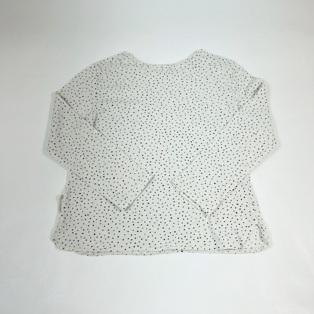 Piupiuchick ecru dotted longsleeve 4Y 2