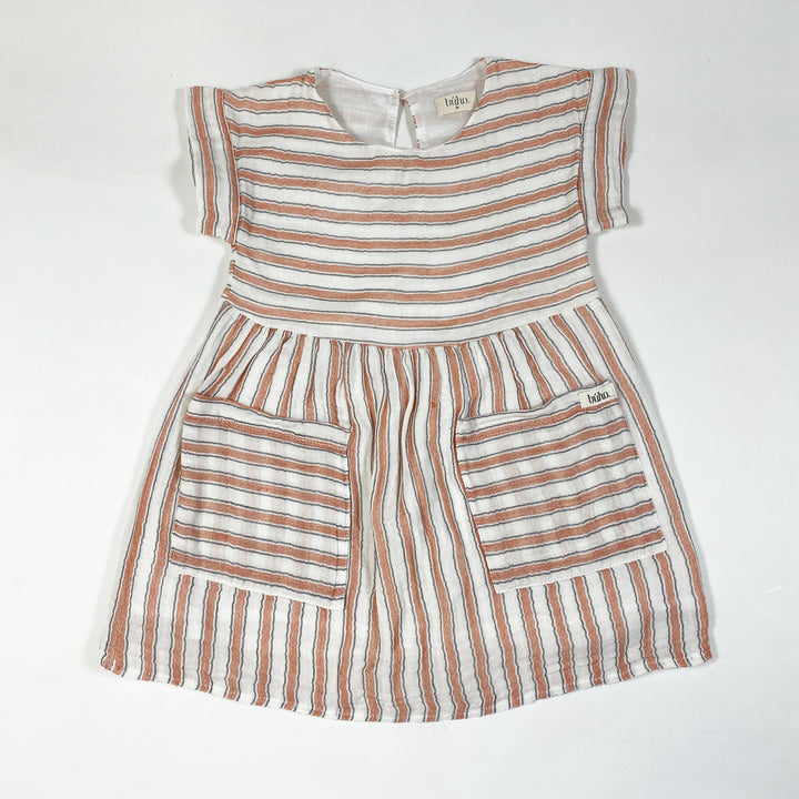 Búho Diana striped muslin dress 3Y