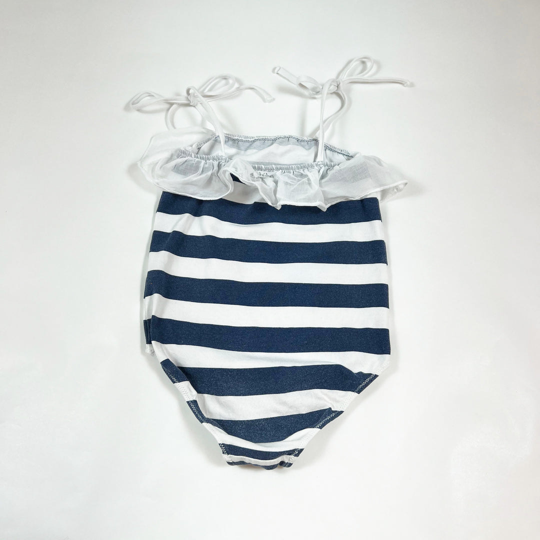 Búho navy striped bathingsuit with ruffles 6Y 2
