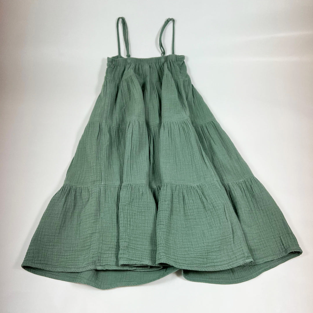 Rylee + Cru green wide muslin summer dress 4-5Y 3