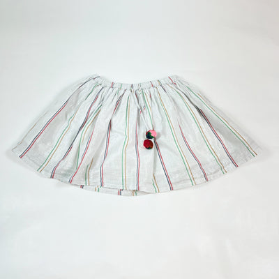 AO76 silver striped Winona wide skirt 6Y 1