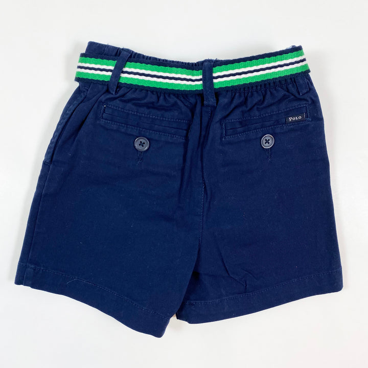 Ralph Lauren navy shorts with belt 18M 2