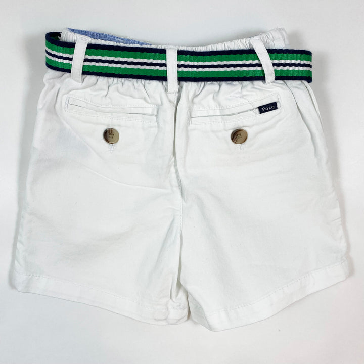 Ralph Lauren white shorts with belt 18M 2