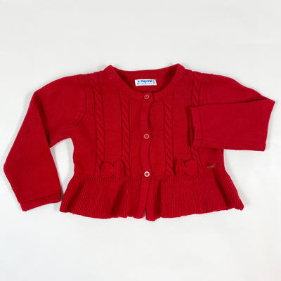 Mayoral red cardigan with bow 18M/86 1