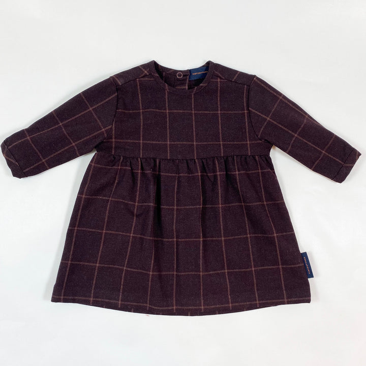 Tinycottons bordeaux square dress 3-6M 1