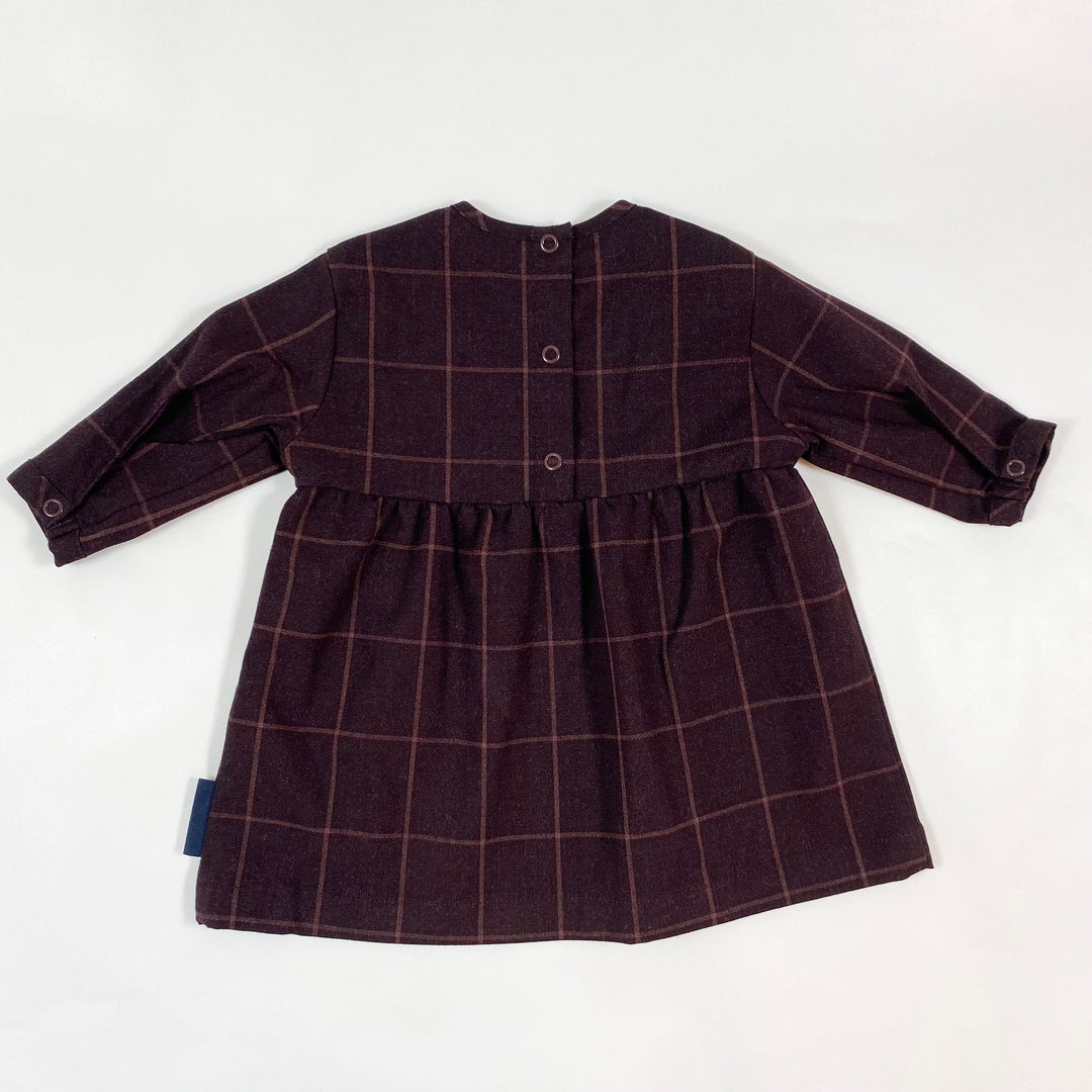 Tinycottons bordeaux square dress 3-6M 2