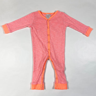 Seed neon orange striped pyjama 0-3M 1