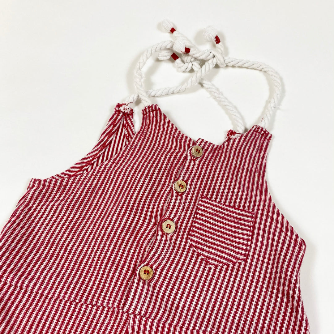 Zara red stripe jumpsuit 12-18M/86 2