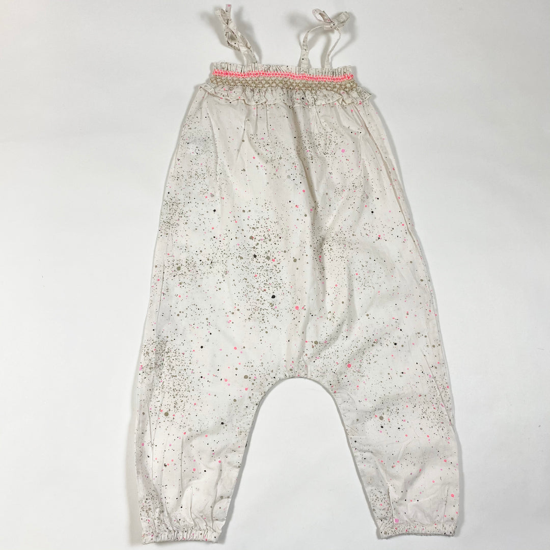 Soft Gallery white sprinkle print embroidered jumpsuit 12M 4