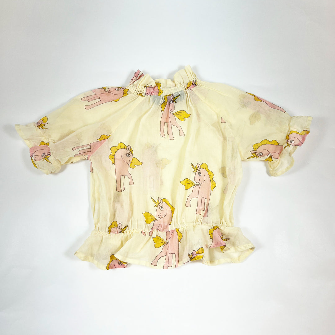 Mini Rodini yellow unicorn blouse 2-3Y/92-98 2