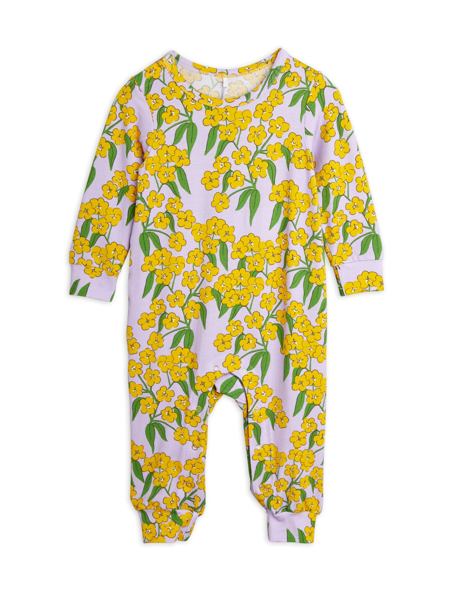 Mini Rodini purple Aline Flowers AOP jumpsuit Second Season 56/62 1