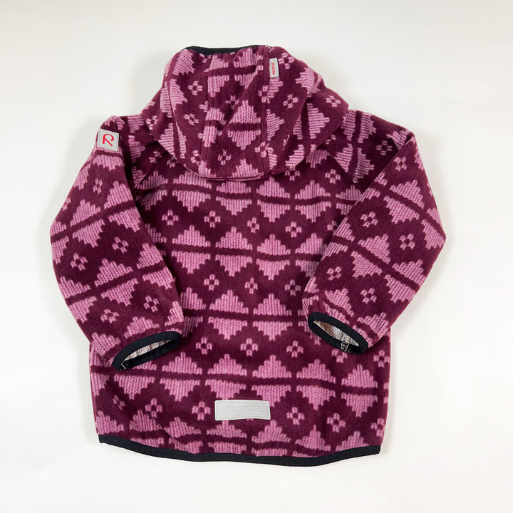 Reima purple fleece jacket with detachable hood 2Y/92cm 2