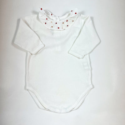 Bonpoint white body with embroidered collar 6M 1