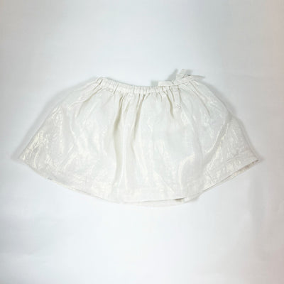 Il Gufo off-white/gold linen skirt 3Y 1