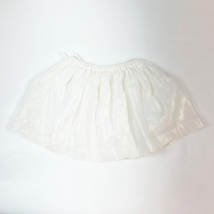Il Gufo off-white/gold linen skirt 3Y 2