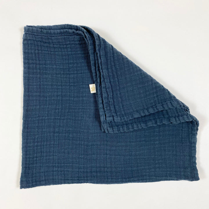 Petit Stellou  petrol muslin cloth 65x65