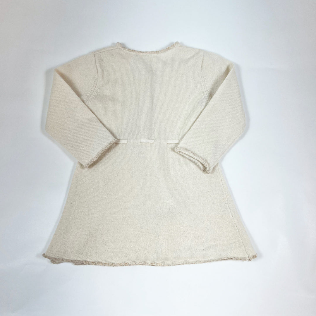 Les Lutins beige cashmere cardigan 18M 3