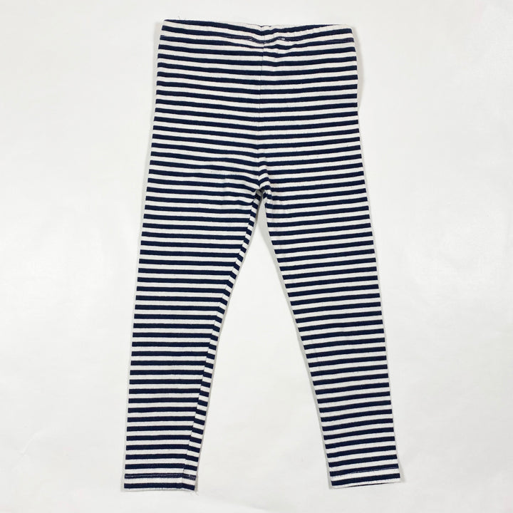 l'Asticot navy stripe leggings 3Y 3