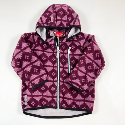 Reima purple fleece jacket with detachable hood 2Y/92cm 1