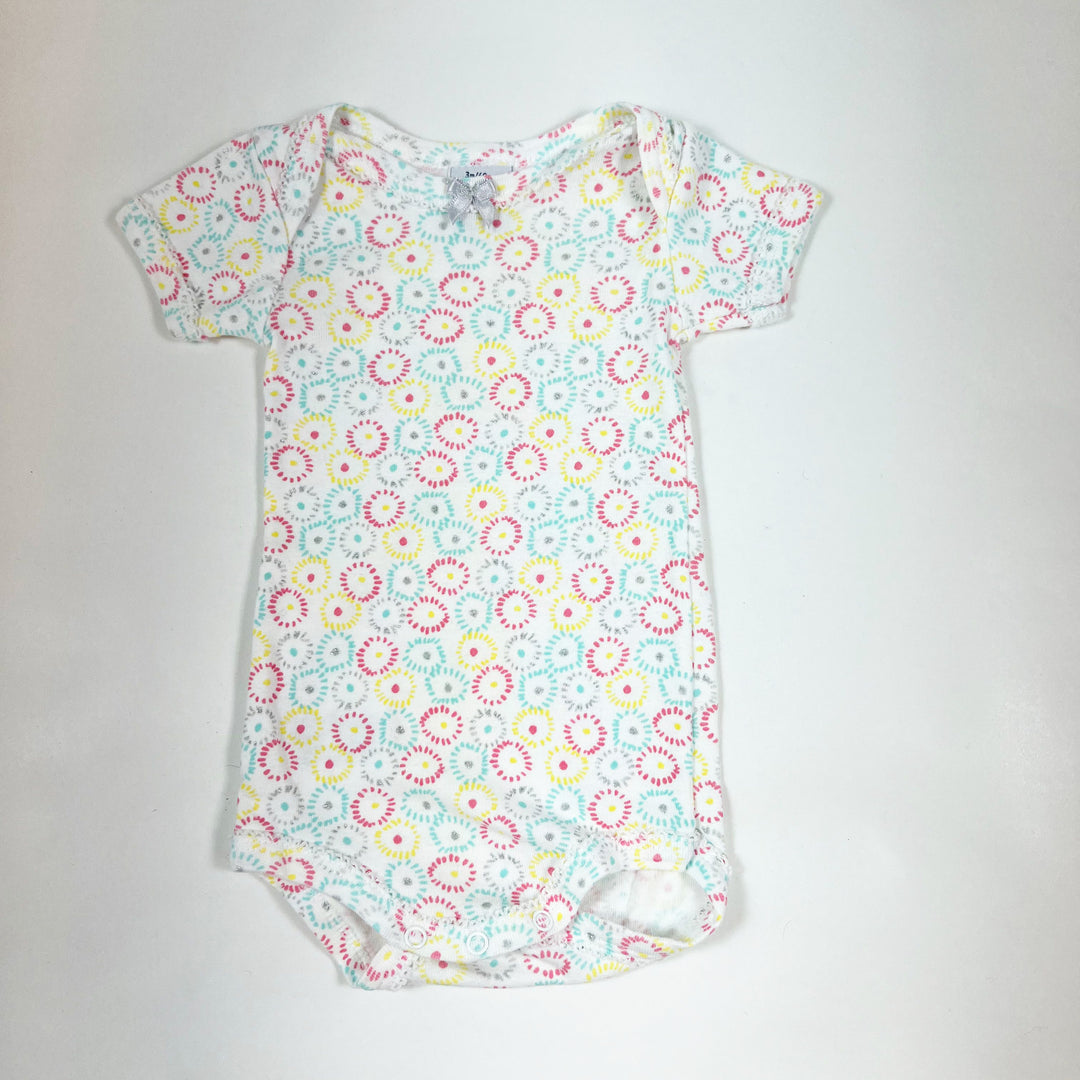 Petit Bateau multicoloured shortsleeved body 3M/60 1