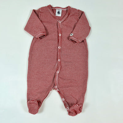 Petit Bateau red striped pyjama 1M/54 1