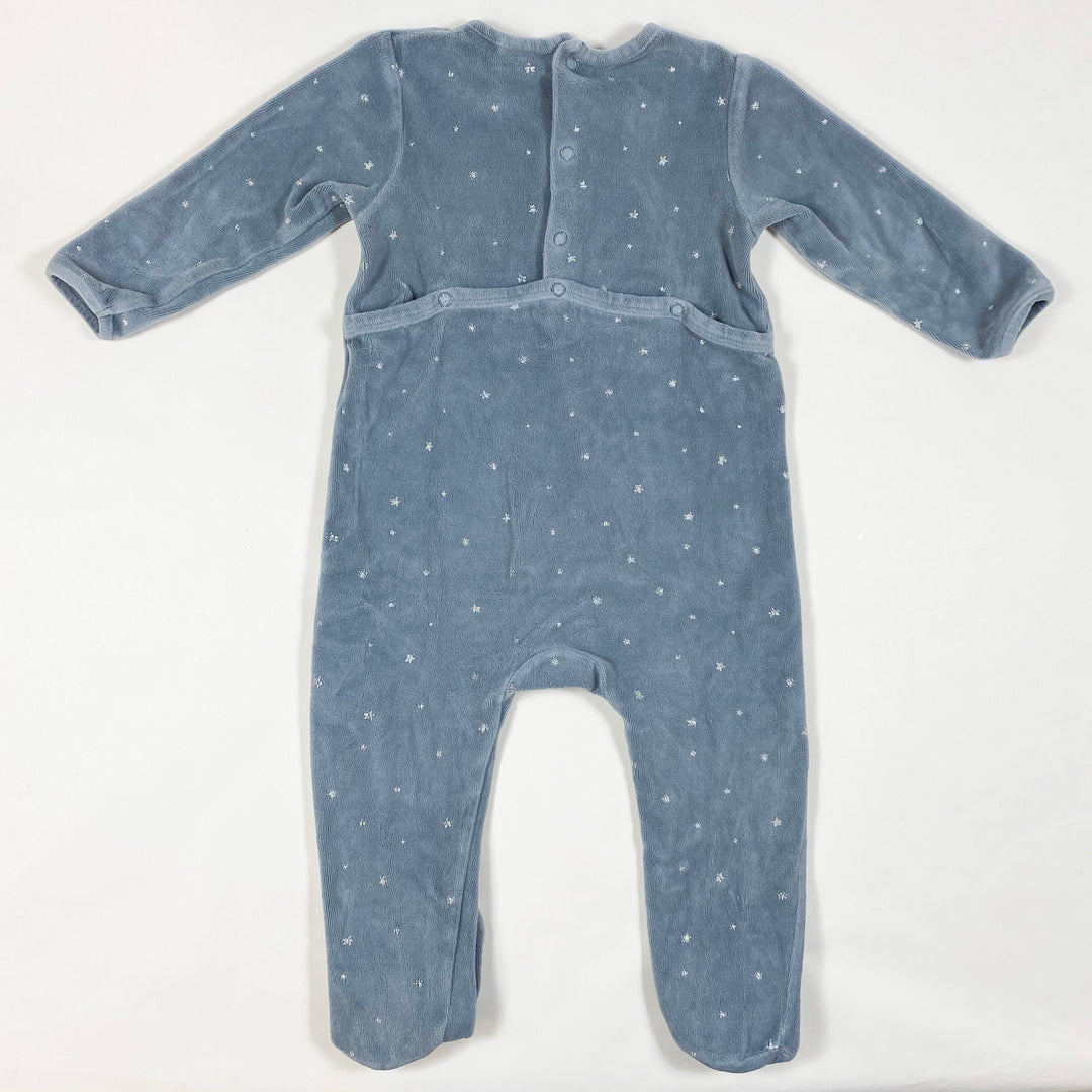 Zara dusk blue starry sky velvet pyjama 12-18M/86