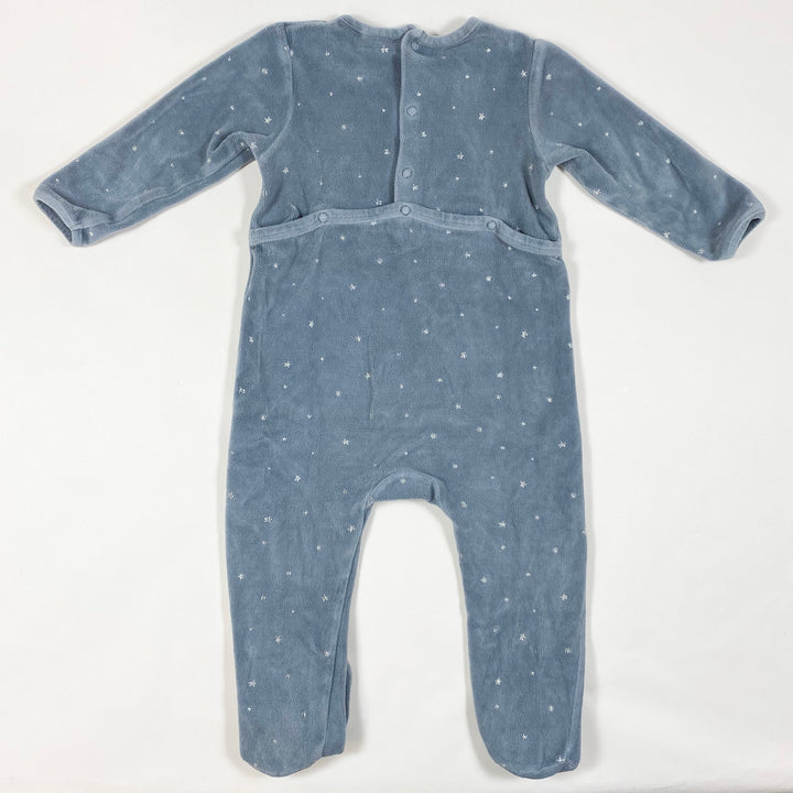 Zara dusk blue starry sky velvet pyjama 12-18M/86