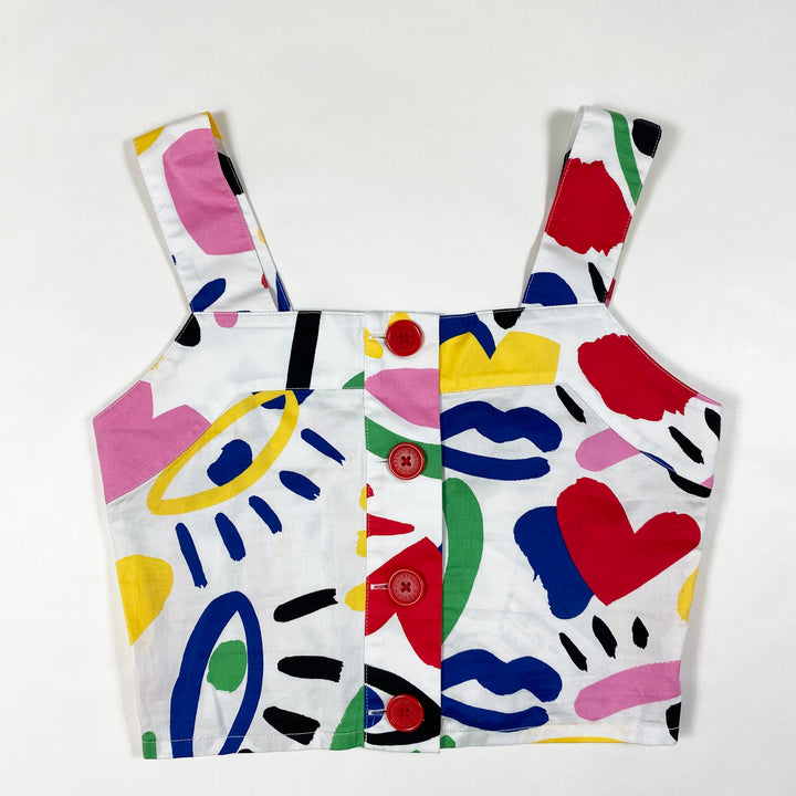 Stella McCartney Kids graphic face cotton top Second Season 6Y 1