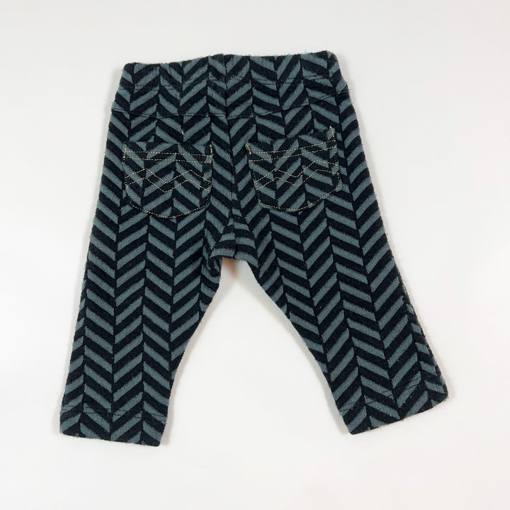 MarMar Copenhagen black/grey geometric warm pants 2-4M 2