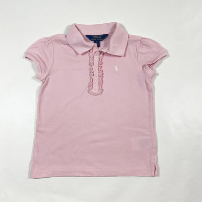 Ralph Lauren pink polo shirt with ruffles 6Y 1