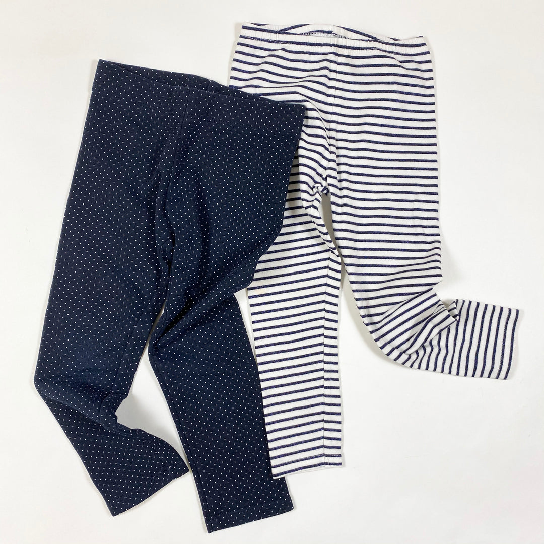 Unknown stripes + polka dots leggings set 98