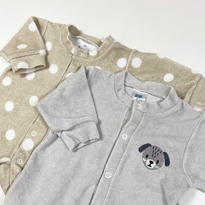 Zewi grey/beige terry pyjama set of 2 50 2