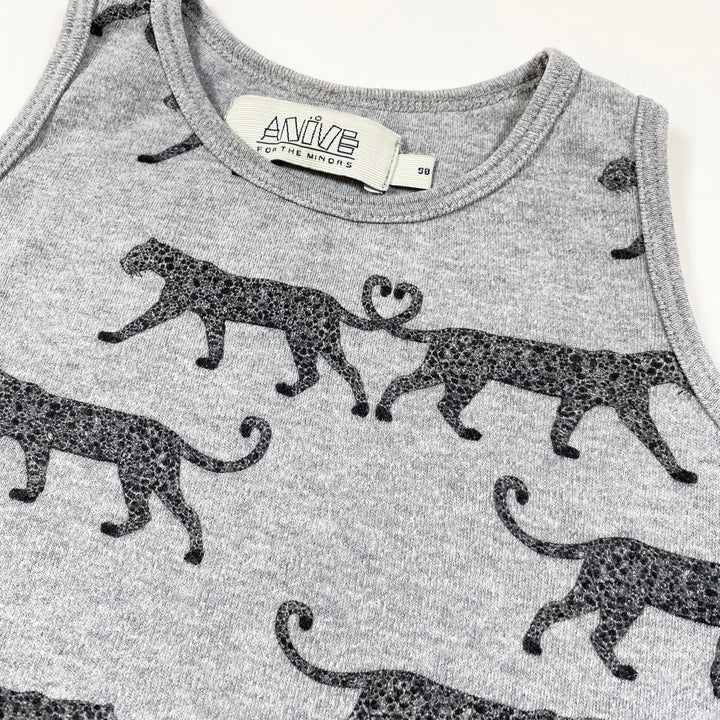 Anïve For The Minors grey leopard print tank  98