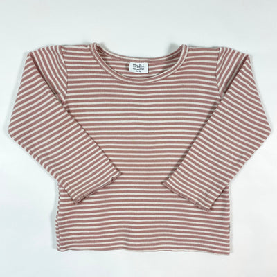 Hust & Claire pink striped longsleeve 98/3Y 1