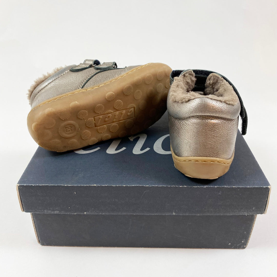 Clic! bronze leather shoes with lambskin 23 2