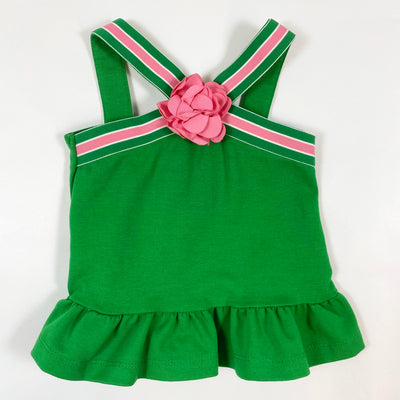 Janie and Jack green summer dress with flower application 3-6M 1