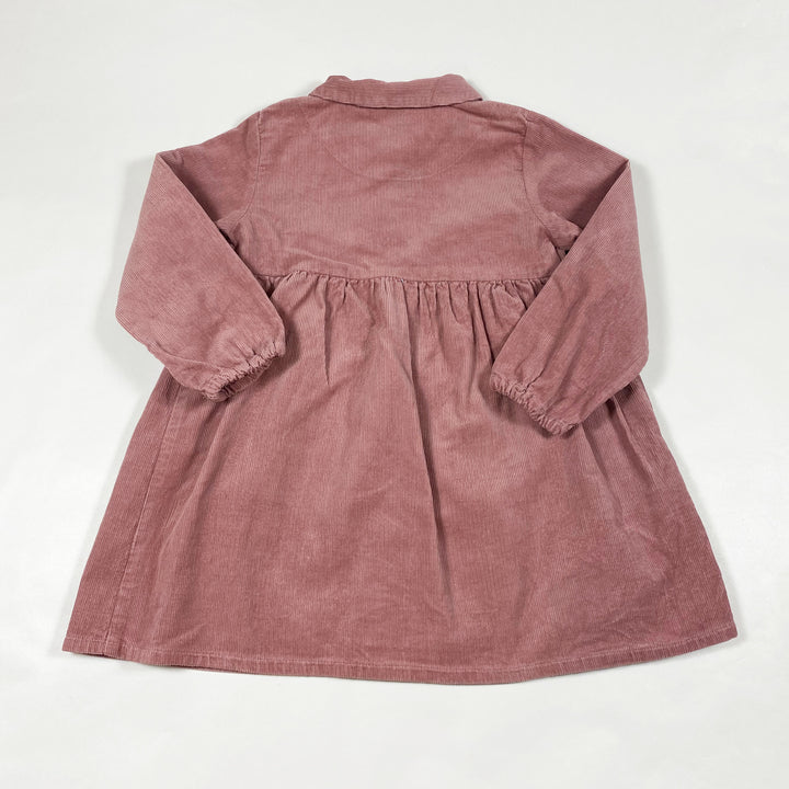 Zara dark blush cord dress 3/4Y 3