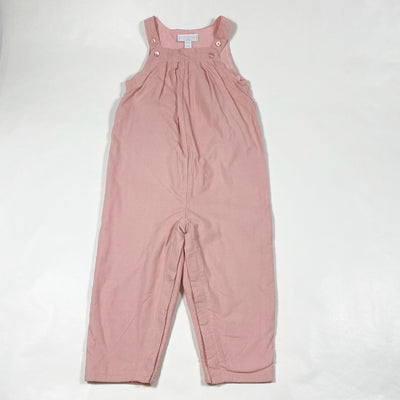 The Little White Company pink cord dungarees 18-24M 1